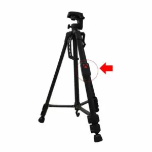 חצובה מקצועית לסלולר או מצלמה עם תיק נשיאה גובה 1.40 מטר Candc שחור