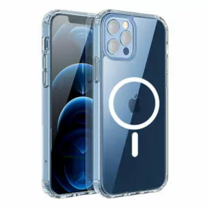 מגן לאייפון 13 פרו מקס שקוף מגנטי Grip Crystal תומך MagSafe