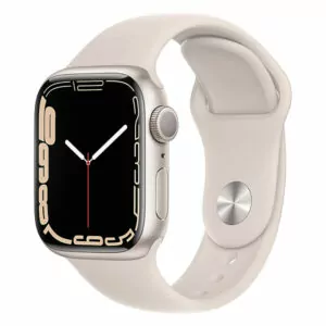 שעון חכם Apple Watch Series 7 41mm לבן כוכב אלומיניום תומך GPS עם רצועת Sport Band