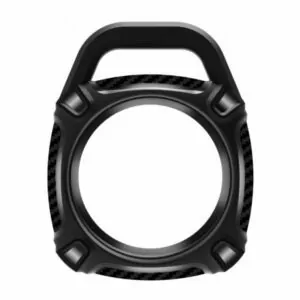 Untitled 1כיסוי ל-AirTag שחור TPU עם מחזיק מפתחות Quad Element קשיח