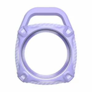 כיסוי ל-AirTag סגול TPU עם מחזיק מפתחות Quad Element קשיח