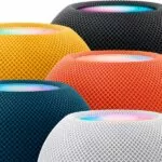 Homepod Mini צהוב רמקול חכחם של אפל