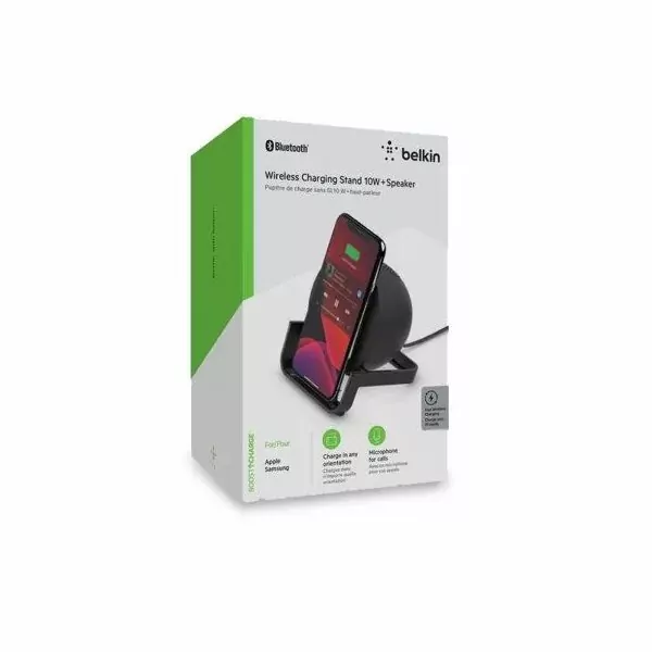 מעמד טעינה אלחוטית עם רמקול