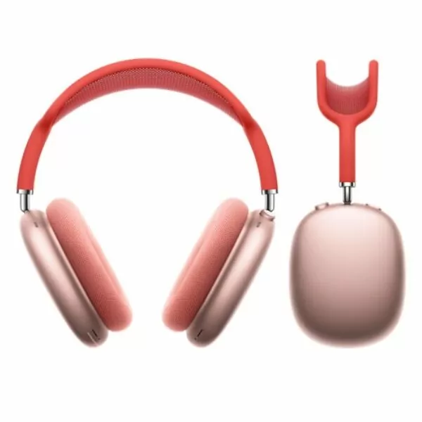 Airpods Max אוזניות מקוריות אפל אלחוטיות עם סינון רעשים מובנה ורוד (4)