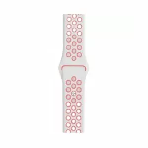 רצועת ספורט לאפל ווטש לבן עם ורוד 3840 ממ Target Strap (3)