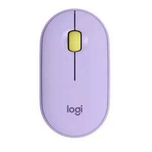 עכבר בלוטוס שקט סגול 2 Logitech M350S Pebble בעל מבנה שטוח
