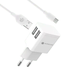 ראש מטען חיבור USB הכולל כבל Type-C טעינה מהירה Miracase MWC244