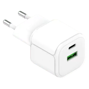 מטען בית כפול מהיר Essentials יציאת TYPE C ויציאת USB A 12 חודשי אחריות