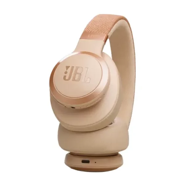 אוזניות אלחוטיות JBL Live 770NC עם חיי סוללה ארוכים צבע חול