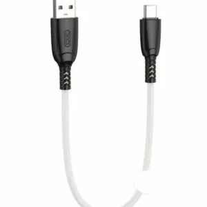 כבל מתאם USB-A לType-C לבן באורך 0.25 מטר לטעינה והעברת נתונים XO NB247