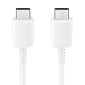 כבל סנכרון וטעינה Type-C ל-Type-C מקורי באורך 0.8 מטר Samsung לבן