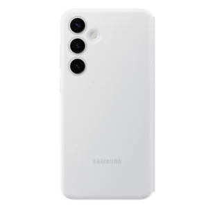 כיסוי ספר חכם לS24 לבן מקורי עם ארנק Smart View