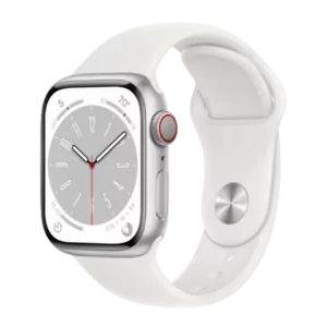 שעון חכם אפל Apple Watch Series 8 מידה 45mm לבן תומך GPS