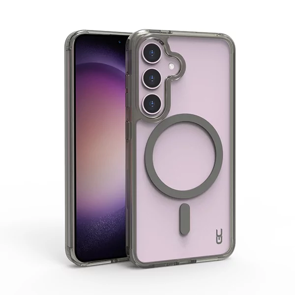 מגן לגלקסי S24 אפור חזק ודק במיוחד Grip Crystal MagSafe