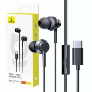 אוזניות חוטית Baseus Encok Cz11 איכות שמע גבוהה שחור2