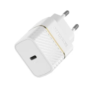 ראש מטען מהיר בעל חיבור Type-C בהספק 20 וואט Otterbox לבן