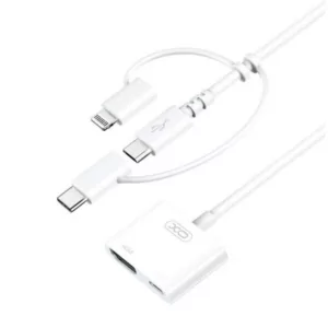 מתאם אוניברסלי ל-HDMI קומפקטי ואיכותי XO-HUB009 לבן 12 חודשי אחריות