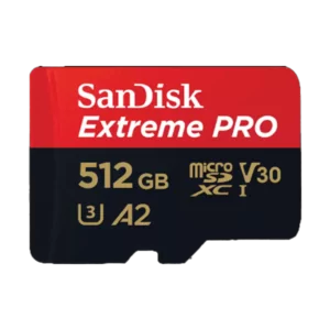 כרטיס זיכרון 512 גיגה מהיר עם מתאם Sandisk Extreme Pro