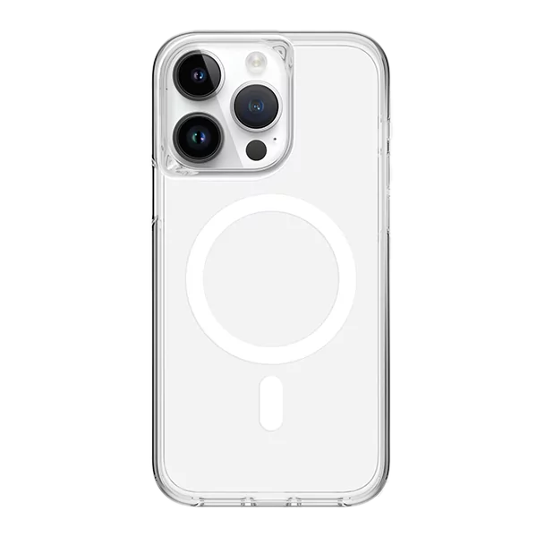 כיסוי לאייפון 15 שקוף חלק דק תומך MagSafe אלגנטי Skech Crystal