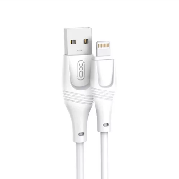 כבל מתאם מ-USB-A ל-Lightning לבן לטעינה והעברת נתונים XO NB238
