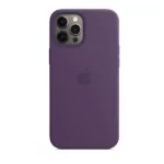 מגן כיסוי מקורי לאייפון 12 מיני סגול כהה תומך MagSafe