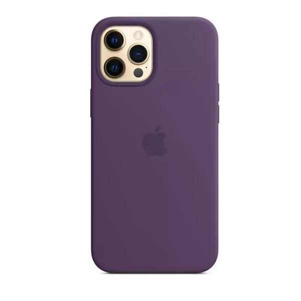 מגן כיסוי מקורי לאייפון 12 מיני סגול כהה תומך MagSafe