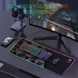 משטח עכבר לגיימרים Onikuma עם תאורת משטח RGB מותאמת אישית MP006