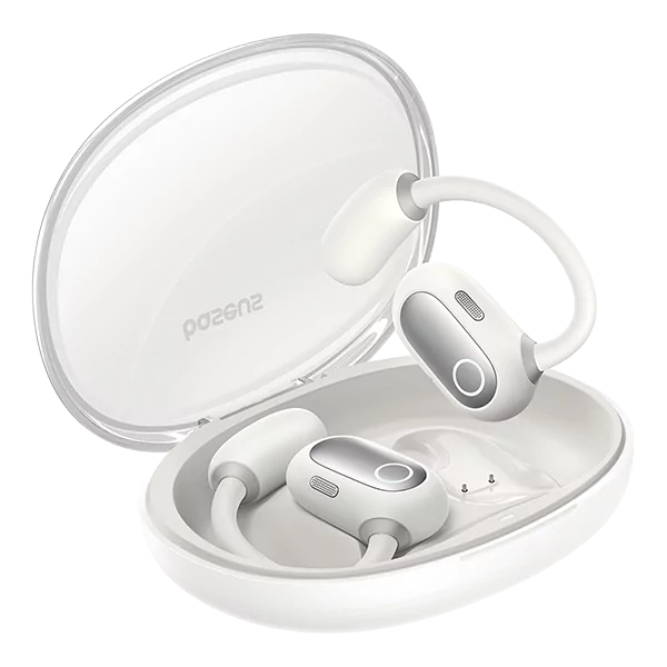 אוזניות ספורט אלחוטיות Eli Sport לבן Baseus עם עמידות במים וסאונד מעולה