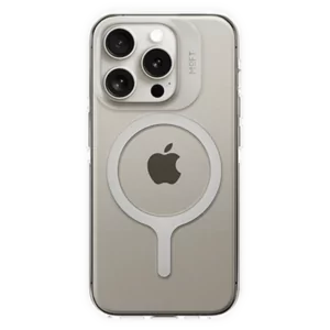 כיסוי לאייפון 15 שקוף Snap Case תומך MagSafe מבית Moft