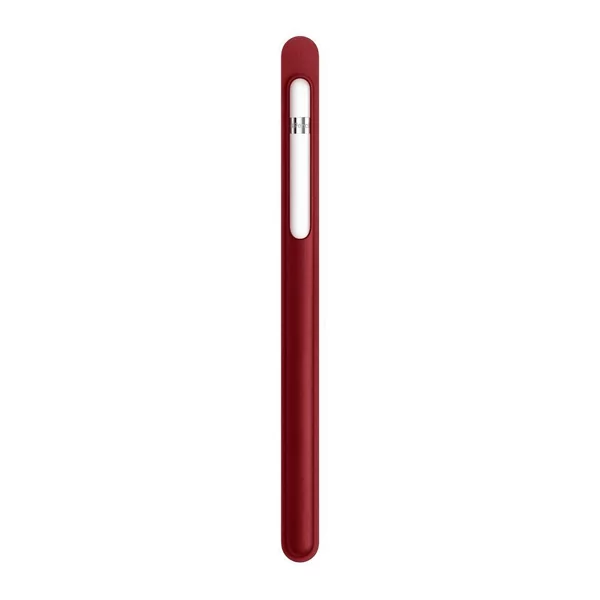 כיסוי עור Apple Pencil אדום אפל מקורי לאחסון והגנה מקסימלית על העט שלך 2