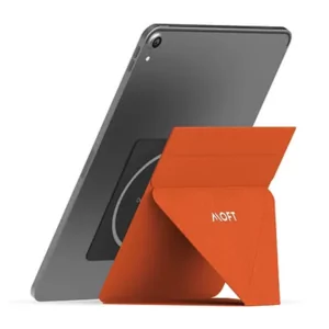 מעמד לטאבלט ואייפד אוניברסלי Moft X כתום מגנטי עם 6 מצבי עבודה שונים