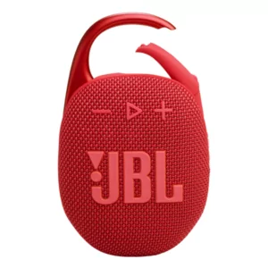 רמקול JBL Clip 5 אדום נייד עם סאונד עוצמתי ועמידות למים
