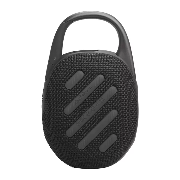 רמקול JBL Clip 5 שחור נייד עם סאונד עוצמתי ועמידות למים