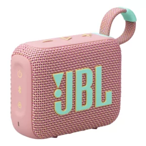 רמקול JBL Go 4 ורוד נייד עם סאונד עוצמתי ועמידות למים