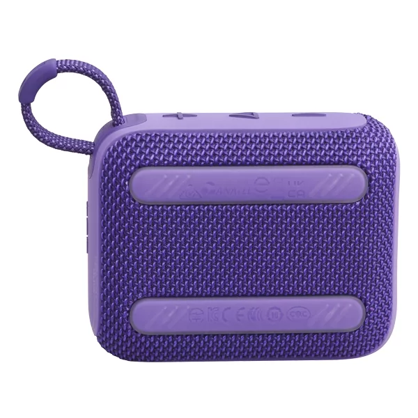 רמקול JBL Go 4 סגול נייד עם סאונד עוצמתי ועמידות למים