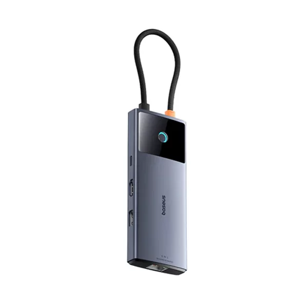 תחנת עגינה 6 ב-1 USB-C למחשב נייד עם חיבורים מגוונים Metal Gleam II מבית Baseus
