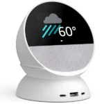רמקול חכם Amazon Echo Spot לבן עם עוזרת קולית Alexa
