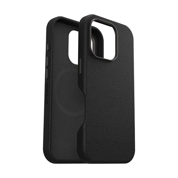 כיסוי Symmetry Cactus Leather שחור לאייפון 16 פרו להגנה וסטייל OtterBox