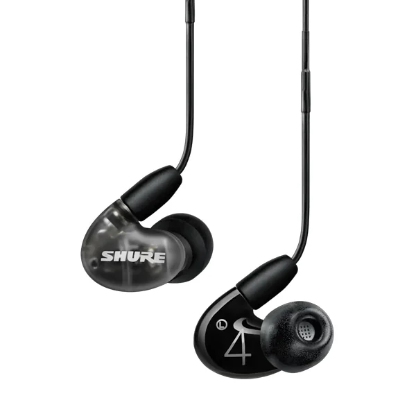 אוזניות היברידיות AONIC 4 שחורות עם טכנולוגיית בידוד רעשים Shure