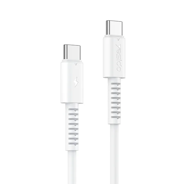 כבל טעינה 1 מטר והעברת נתונים מהירה Type-C 60W מבית Yesido CA154